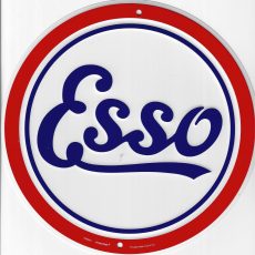 plaque métal vintage ESSO