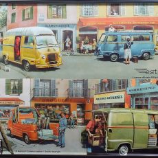 plaque métal vintage RENAULT ESTAFETTE