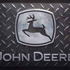 plaque métal vintage TRACTEUR JOHN DEERE
