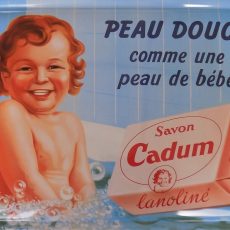 plaque métal vintage SAVON CADUM