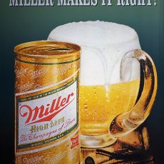 plaque métal vintage MILLER MAKES IT RIGHT !