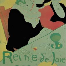 plaque métal vintage REINE DE JOIE