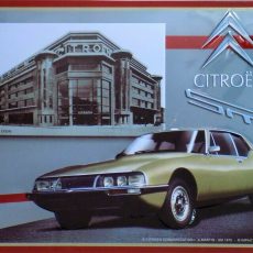 plaque métal vintage CITROËN SM 1970