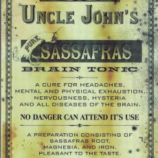 plaque métal vintage LASH'S BITTERS CO. UNCLE JOHN'S
