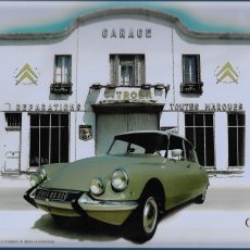plaque métal vintage CITROËN DS 19 GARAGE