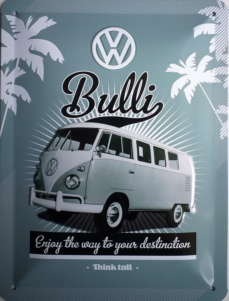 Plaque Tôle VW Beetle cabriolet