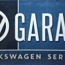 plaque métal vintage VW GARAGE VOLKSWAGEN SERVICE