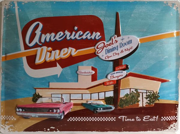 plaque métal vintage américan diner (1)