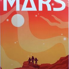 plaque métal vintage MARS more to explore