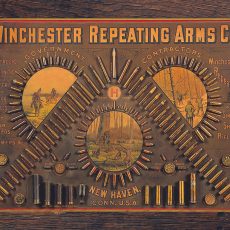 plaque métal Américaine WINCHESTER REPEATING ARMS WESTERN