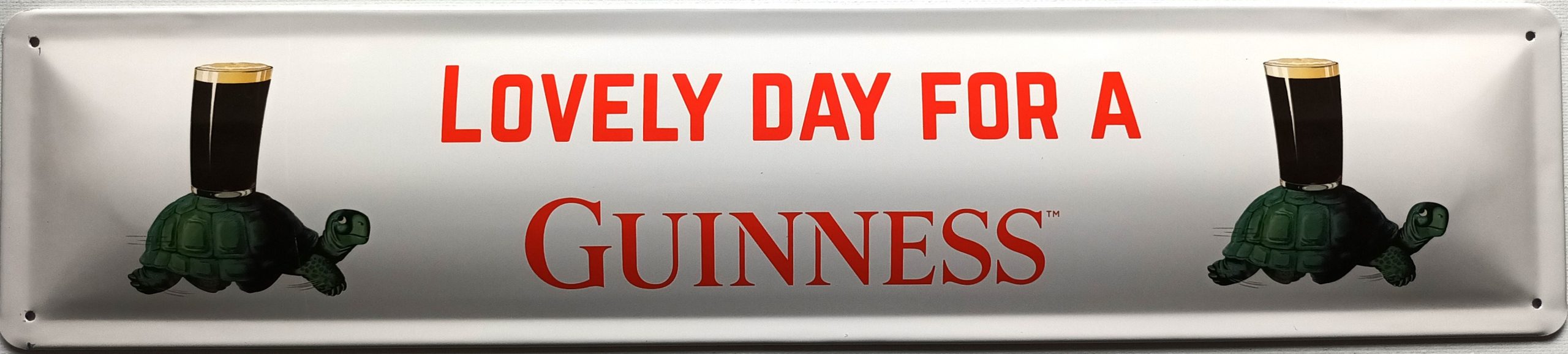 plaque métal vintage LOVELY DAY FOR A GUINNESS