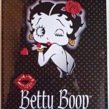 Plaque métal vintage BETTY BOOP KISS