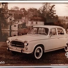 plaque métal vintage PEUGEOT 403 1955 a 1966