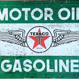 plaque métal HUILE TEXACO MOTOR OIL