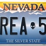 plaque métal Américaine NEVADA AREA 51