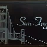 plaque métal Américaine SAN FRANCISCO CALIFORNIA