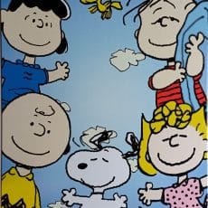 plaque métal vintage PEANUTS SNOOPY
